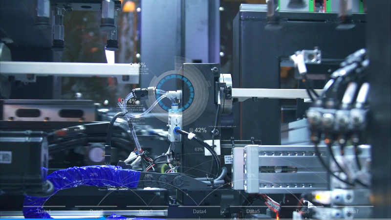 工业40智慧工厂智能车间视频素材