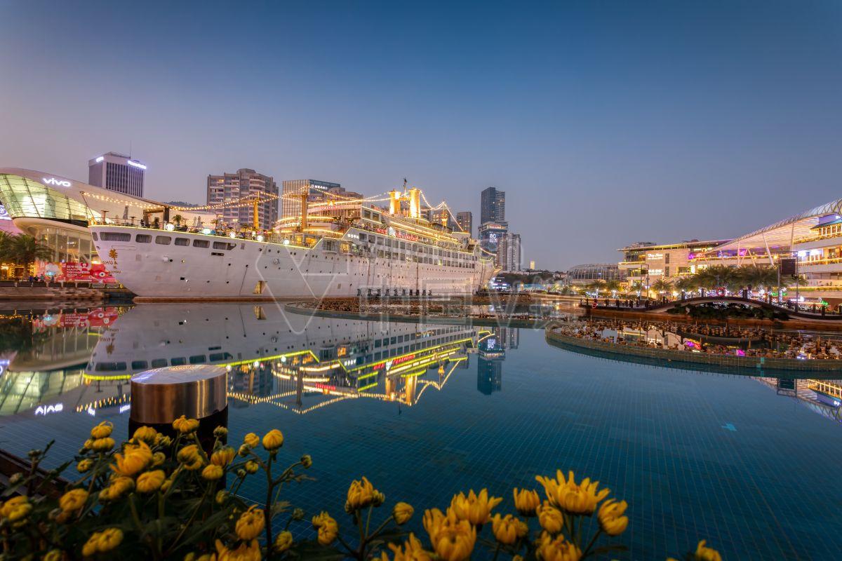 深圳蛇口海上世界夜景